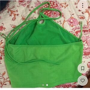 Zara green crop top